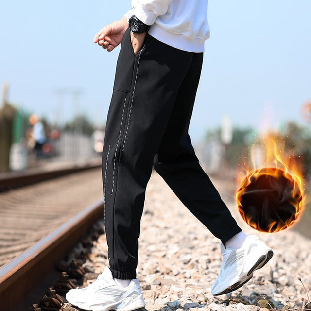 Men's New Velvet Casual Trousers and Pants