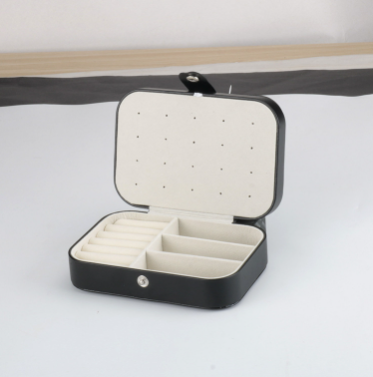 Compact Travel Jewelry Box for Earrings and Rings