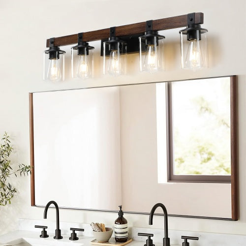 5 Lamps Farmhouse Dresser Lamps Rustic Bathroom Lamps Bathroom