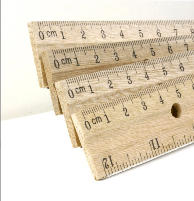 THE CEO 12" (30cm) Wooden Ruler