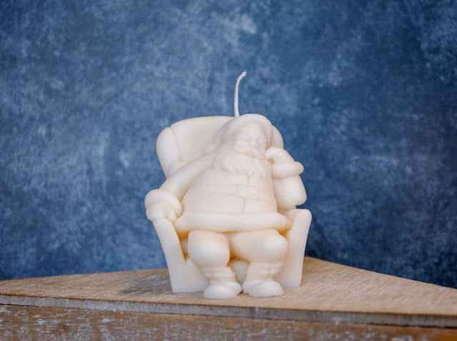 Napping Santa Candles