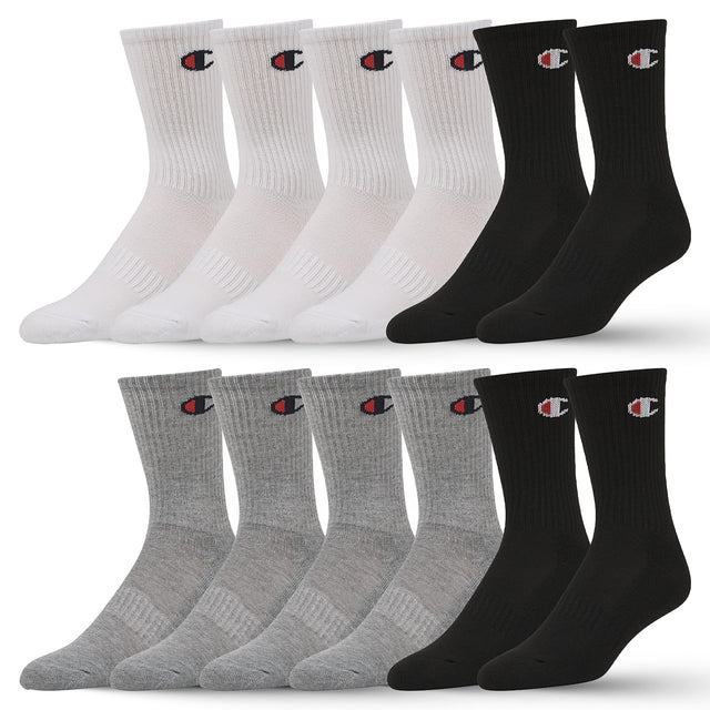 Champion Boys Socks and Girls Socks 12 Pair Crew Low Cut No Show