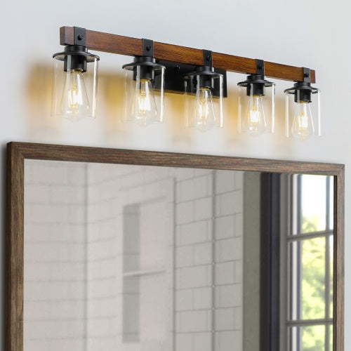 5 Lamps Farmhouse Dresser Lamps Rustic Bathroom Lamps Bathroom