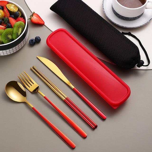 Portable Stainless Steel Cutlery Gift Set