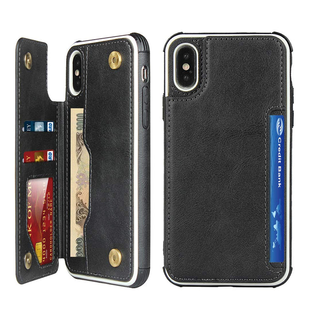 Cavor for iPhone Xs Max Phone Case with Card HolderWallet Case