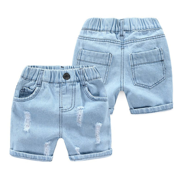 Boys' Ripped Denim Beach Shorts