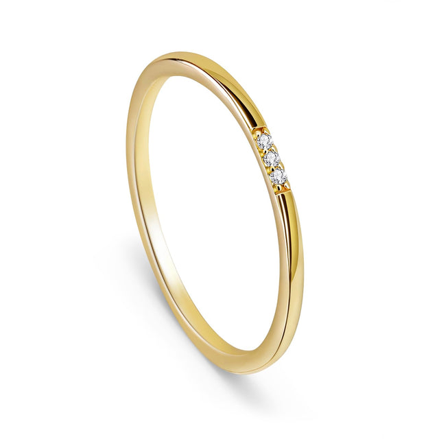 Me&Hz Gold Rings for Women Non Tarnish 1mm Skinny Thin Stackble