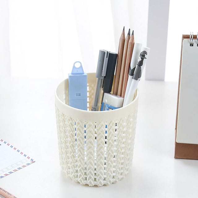 Multifunctional Round Pen Holder for Office Supplies
