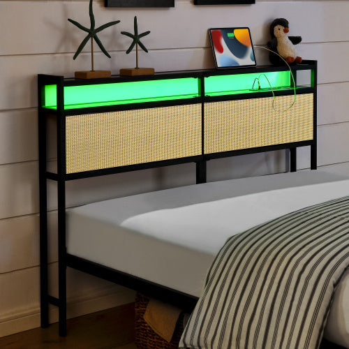 Iron Bed Frame, Metal Bed Frame, Wrought Iron Bed Frame, Iron Platform Bed Frame