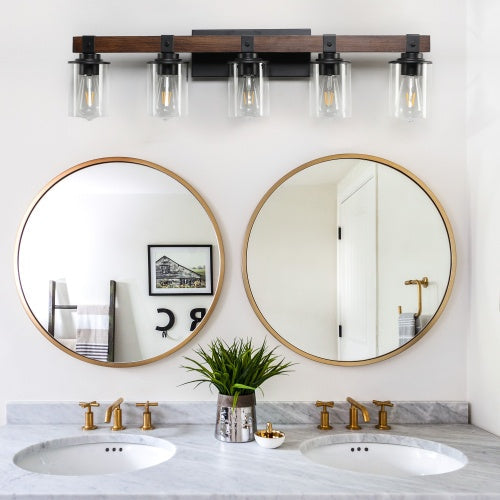 5 Lamps Farmhouse Dresser Lamps Rustic Bathroom Lamps Bathroom