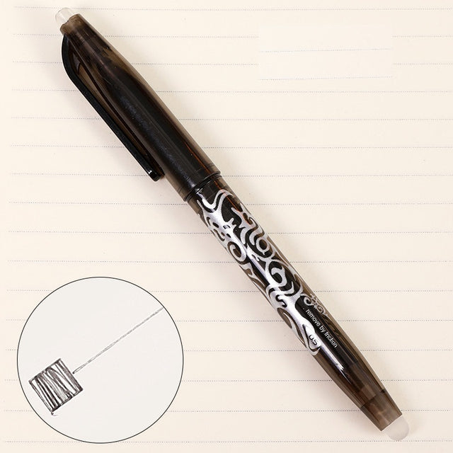 8-Color Erasable Gel Pens - 0.5mm Ballpoint Pens