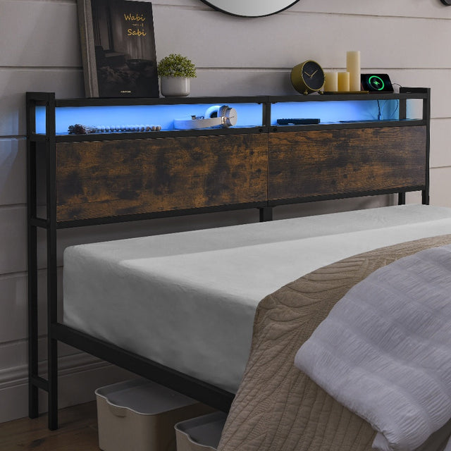 Iron Bed Frame, Metal Bed Frame, Wrought Iron Bed Frame, Iron Platform Bed Frame