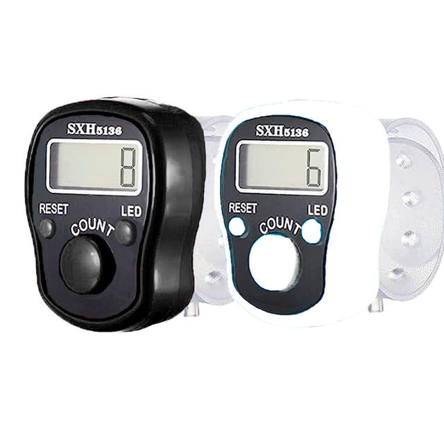 Electronic Finger Counter 2 Pack Digital Tally Led Clicker Resettable