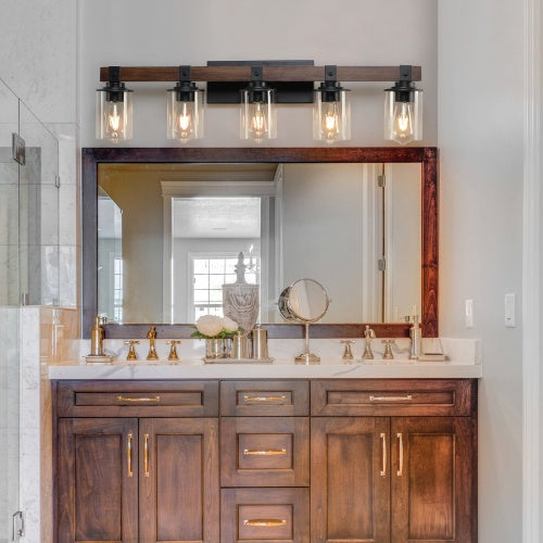 5 Lamps Farmhouse Dresser Lamps Rustic Bathroom Lamps Bathroom