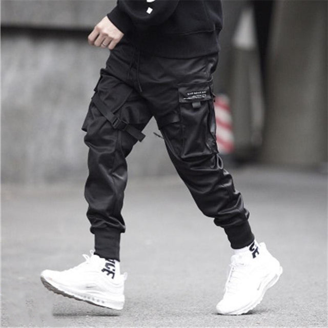 Men's Black Jogging Sports Pants Trousers