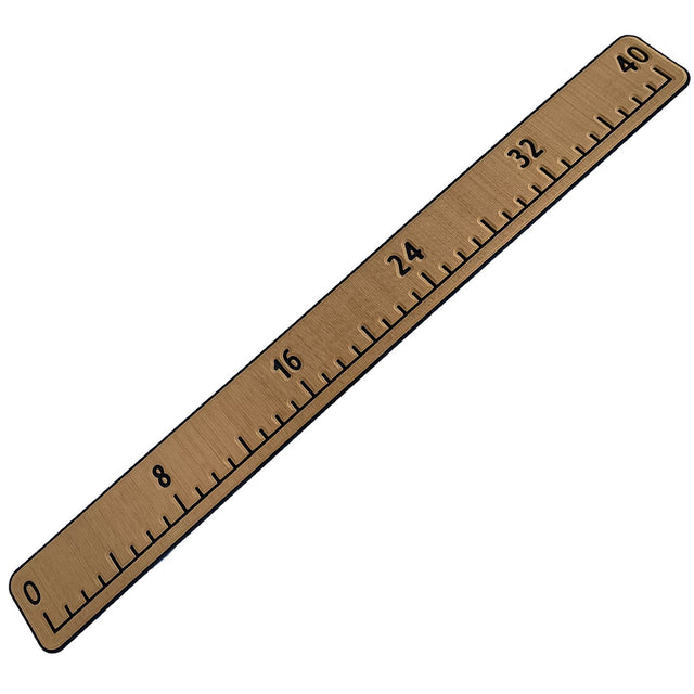Foam Fish Ruler with Adhesive Backing EVA Fish Ruler for Boat Accessories Marine Fishing Measuring Tool Fish Measuring Tape for Kayak Fishing Boat Cooler Ruler (40" Fish Ruler) - Yellow Brown