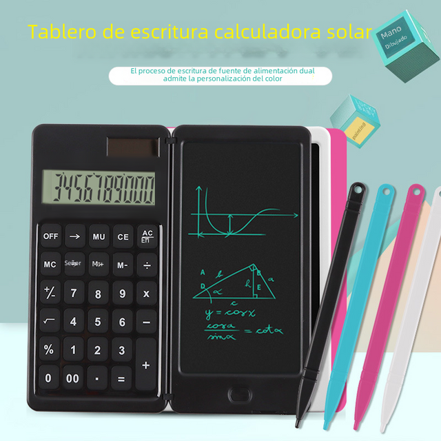 Creative Solar-Powered Student Calculator Notebook