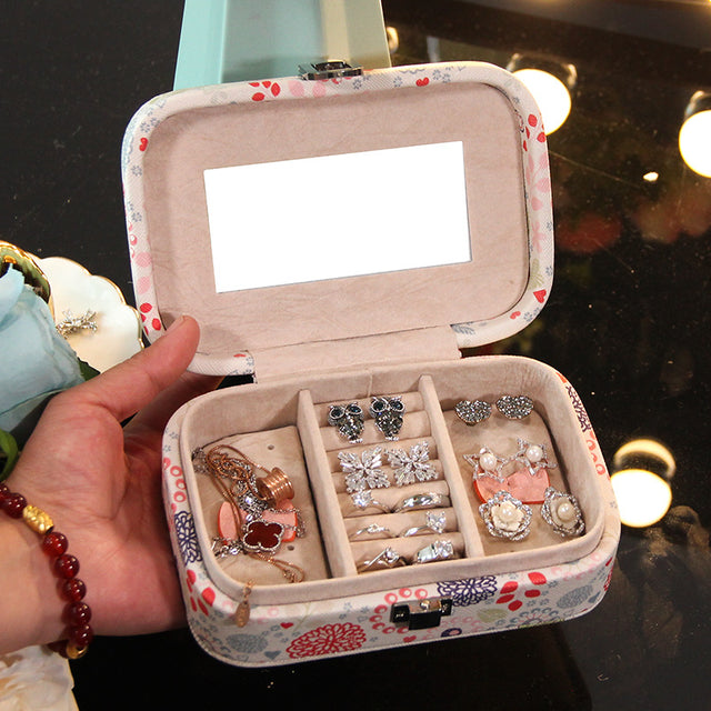Princess Jewelry Box - Small Organizer for Earrings & Rings