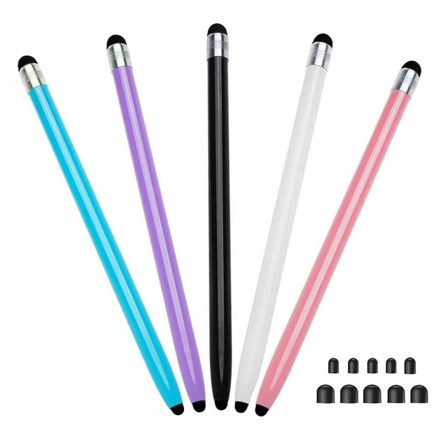 Stylus Pen for Touch Screen(5pcs)High Precision Nib Writing and Drawing Stylus Capacitance Pen10 Replaceable Tips Touch Pens for iPad iPhone Tablet and All Universal Touch Screen Devices