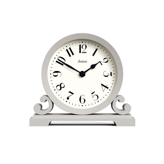 JONES CLOCKS® Saloon Mantel Clock |Traditional Double Scroll