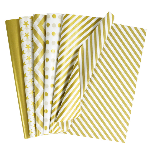 Bobobag 100 Sheets Gold Tissue Paper for Gift Bags 20"X14" Christmas Tissue Paper Party Art Craft