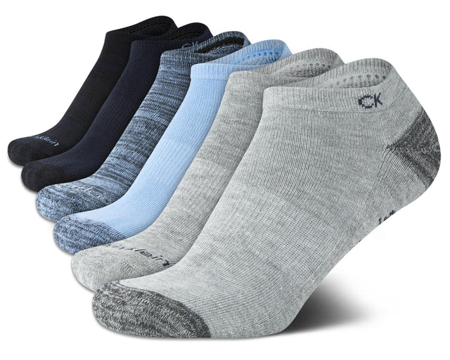 Calvin Klein Boys Socks - 6 Pack Comfort Cushion Low Cut Athletic