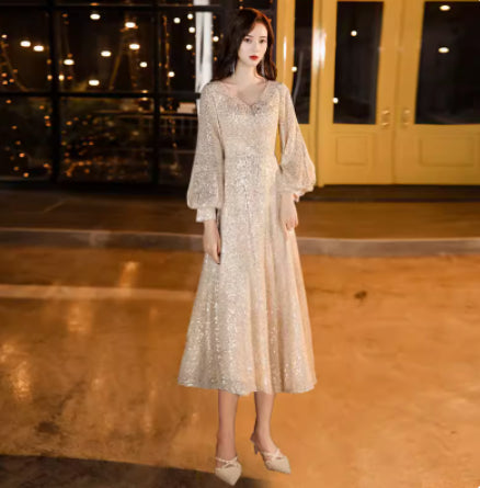 Elegant Evening Dress for Ladies' Party Wear