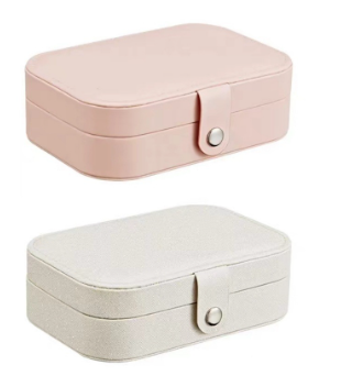 Compact Travel Jewelry Box for Earrings and Rings