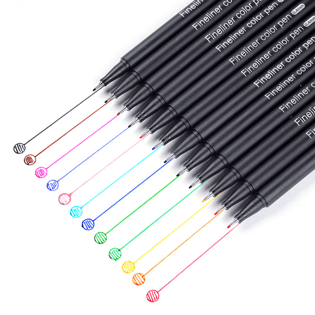Fineliner Color Pens Set of 36