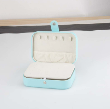 Compact Travel Jewelry Box for Earrings and Rings