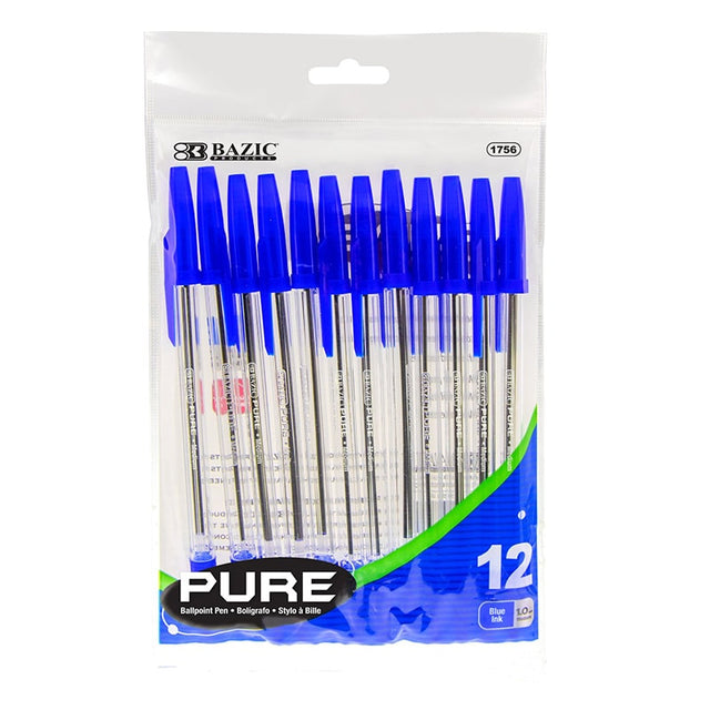 Pure Blue Pens (12/Pack)