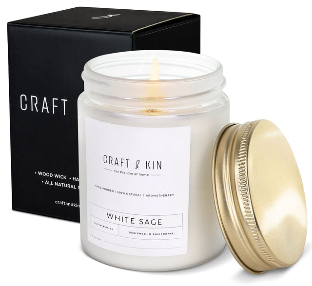 Premium White Sage Candles | Sage Candles for Cleansing House