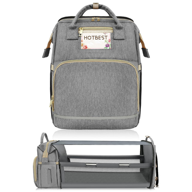 HOTBEST Backpacks Gray with Shade Cloth