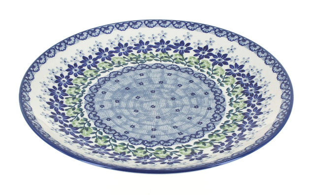 Blue Rose Polish Pottery Halsey Dinner Plate