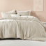 Litanika Oatmeal Queen Comforter Set 3 Pieces Tufted Boho Farmhouse Bedding Comforter Sets Lightweight Fluffy Comforter Bed Set for All Season (90x90In Comforter and 2 Pillowcases)