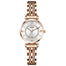 Small Face Watches for Women Rose Gold Bezel Quartz Watches Diamond Dial Elegant Stainless Steel Strap Ladies Three Hands Watch Waterproof Calendar Display Womens Easy Read Watch Reloj De Mujer