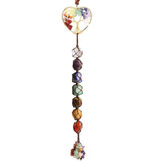 Tree of Life 7 Chakra Stones Dream Catchers Healing Crystals