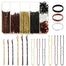 480 Pcs Bobby Pins Hair Pins Kit U Shaped Hair Pins for Buns Hair Pins for Women Hair Rubber Bands with Box 2/2.36/2.76inch Black Bobby Pins Brown Hair Blonde Hair Pins for Styling