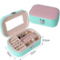 Compact Travel Jewelry Box for Earrings and Rings