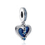 MGIUL Celestial Shooting Star Heart Charm Beads for Women Bracelets Necklaces 925 Sterling Silver Pendants Jewelry Gift
