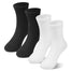 BONNAGEL Kids Athletic Crew Socks Boys Girls White Black Dress