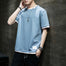 Stylish Men's Summer Two-Piece Spliced Pullover T-shirts