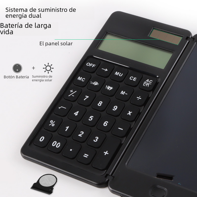 Creative Solar-Powered Student Calculator Notebook