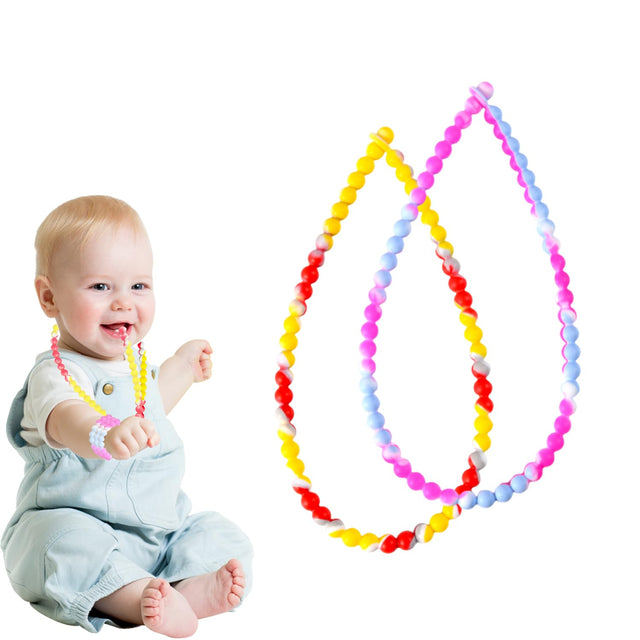 Teething Necklace for BabyChewing Necklace for Kids Sensory
