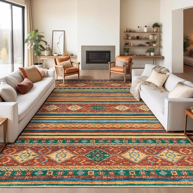 Madane 8x10 Christmas Area Rugs for Living Room Stain