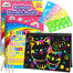 ZMLM Scratch Paper Art-Crafts Gift: 2 Pack Rainbow Notebooks Supplies Toys for 3 4 5 6 7 8 9 10 Years Old Girls and Boys Kids Valentines Day Gifts Birthday Party Games Easter Basket Stuffers (Yellow)