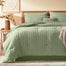 Laojin Balhen Queen Comforter Set 8 Pieces Seersucker Bed