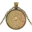 Islamic Pendant Necklace with Mandala Design (7 Colors)