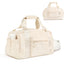 ETRONIK Expandable Travel Bag for Women Weekender Bag with Shoe Compartment Duffle Bag for Travel with Wet Pocket Water Resistant Carry on Overnight Gym Bags for Women Beige