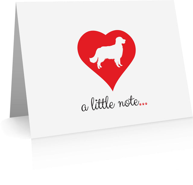 Golden Retriever Note Cards (24 Fold-over Cards and Envelopes) Dog Breed Notecards